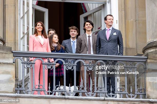 Prince Joachim of Denmark, Princess Marie of Denmark, Count Nikolai of Denmark, Count Felix of Denmark, Count Henrik of Denmark and Countess Athena...