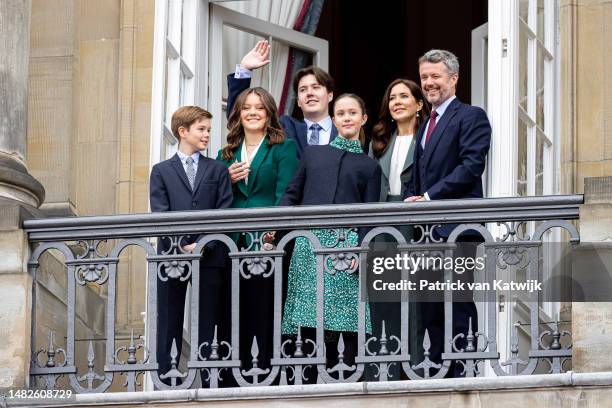 Crown Prince Frederik of Denmark, Crown Princess Mary of Denmark, Prince Christian of Denmark, Princess Isabella of Denmark, Prince Vincent of...