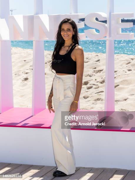 Tamara Marthe attends the 6th Canneseries International Festival : Day Three on April 16, 2023 in Cannes, France.