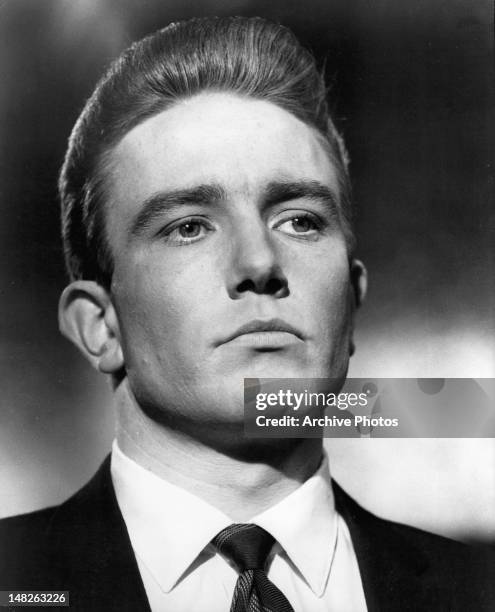 Albert Finney who plays a disarming psychopath who wields a chilling power over three women in a scene from the film 'Night Must Fall', 1964.