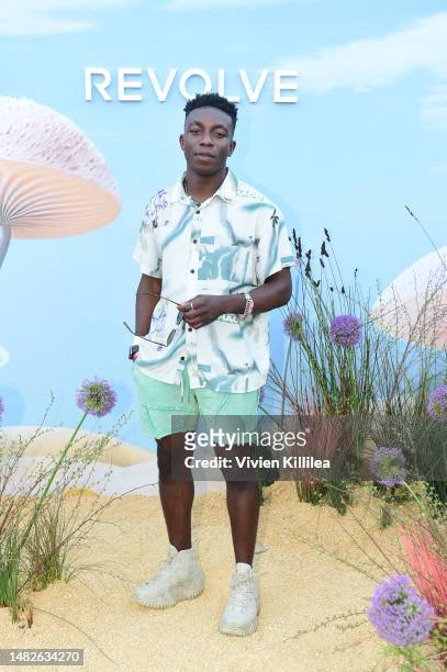 Olly Sholotan attends REVOLVE Festival 2023, Thermal, CA - Day 1 on April 15, 2023 in Thermal, California.