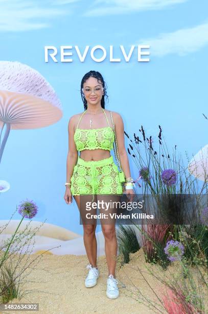 Draya Michele attends REVOLVE Festival 2023, Thermal, CA - Day 1 on April 15, 2023 in Thermal, California.