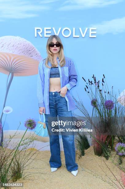 Suki Waterhouse attends REVOLVE Festival 2023, Thermal, CA - Day 1 on April 15, 2023 in Thermal, California.