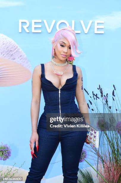 Saweetie attends REVOLVE Festival 2023, Thermal, CA - Day 1 on April 15, 2023 in Thermal, California.