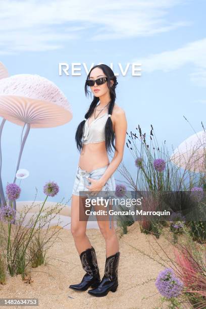 Chriselle Lim attends REVOLVE Festival 2023, Thermal, CA - Day 1 on April 15, 2023 in Thermal, California.