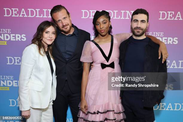 Christa Miller, Jason Segel, Jessica Williams and Brett Goldstein attend the Deadline Contenders Television event at Directors Guild Of America on...