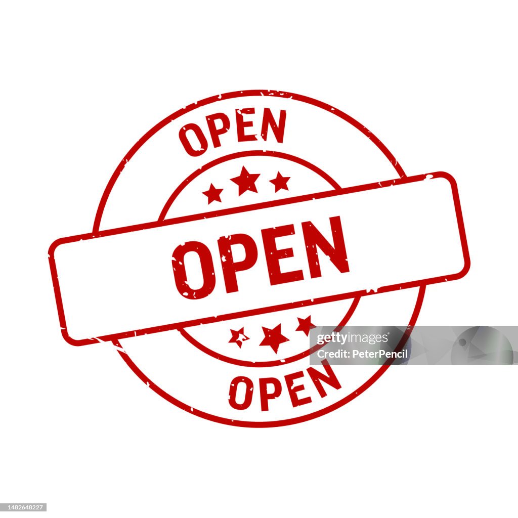 Open Stamp Imprint Seal Template Vector Stock Illustration High-Res ...
