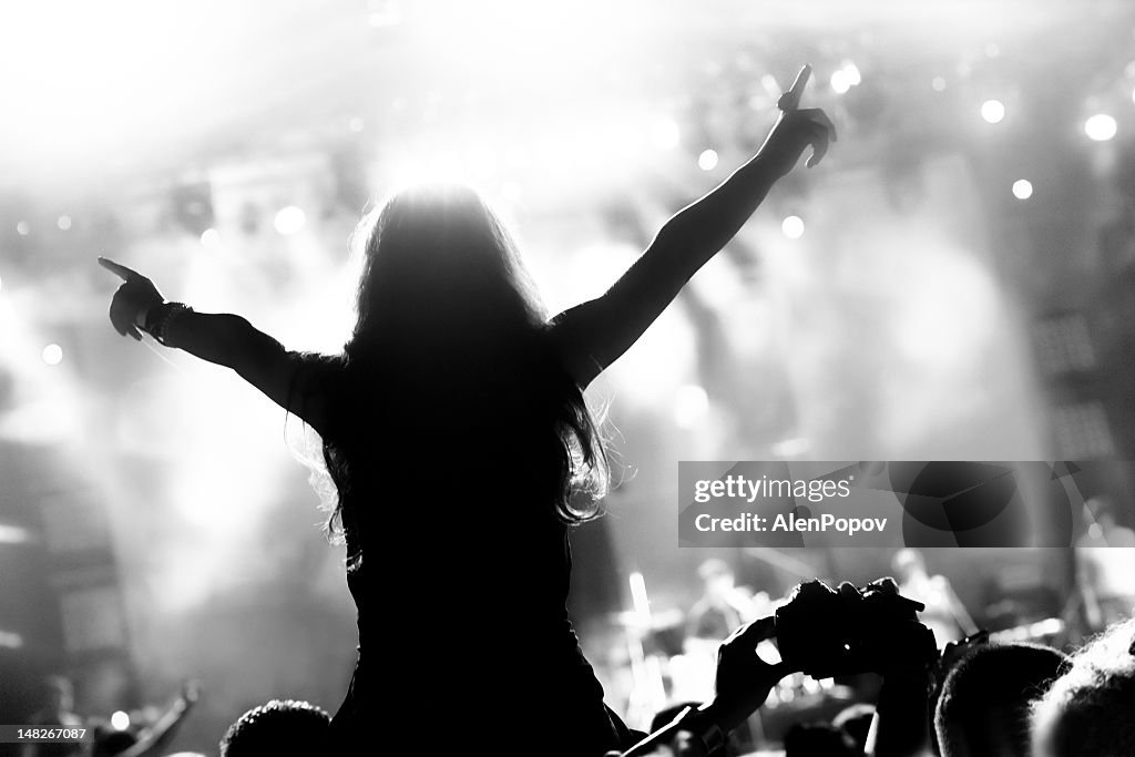 Girl at a concert