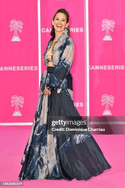 Lucie Lucas attends the 6th Canneseries International Festival : Day Three on April 16, 2023 in Cannes, France.