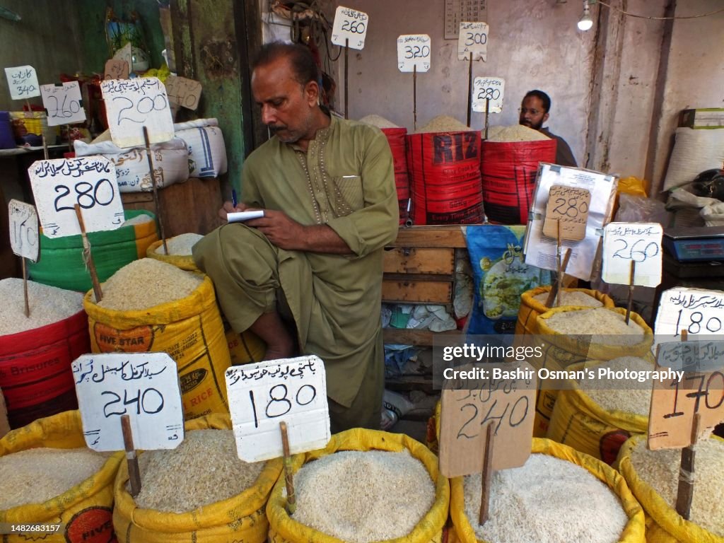 Tag Price For Rice Example Price Tags For Various Quality Of Rice On Sale High-Res Stock Photo ...