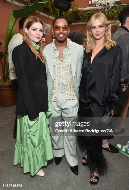 Lucy Boynton, Kelvin Harrison Jr. And Samara Weaving attend the after party for the Los Angeles Special Screening Of Searchlight Pictures'...