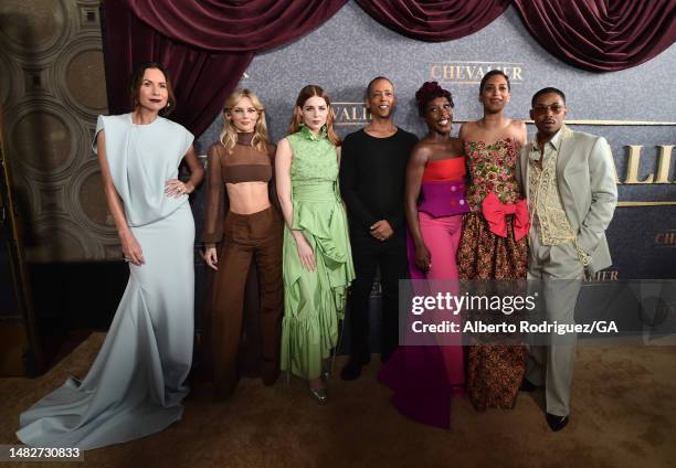 Minnie Driver, Samara Weaving, Lucy Boynton, Stephen Williams, Ronke Adekoluejo, Stefani Robinson and Kelvin Harrison Jr. Attend the Los Angeles...