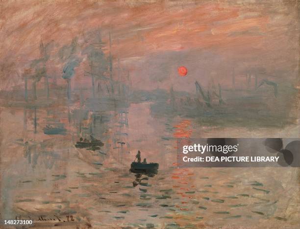 Impression, sunrise by Claude Monet . ; Paris, Musée Marmottan Monet .