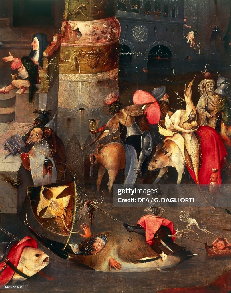 The Temptation of Saint Anthony, by Hieronymus Bosch (ca 1450-1516). Detail of the central panel. (Photo by DeAgostini/Getty Images)