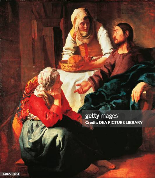 Christ in the house of Martha and Mary, by Jan Vermeer . ; Edinburgh, National Gallery Of Scotland.