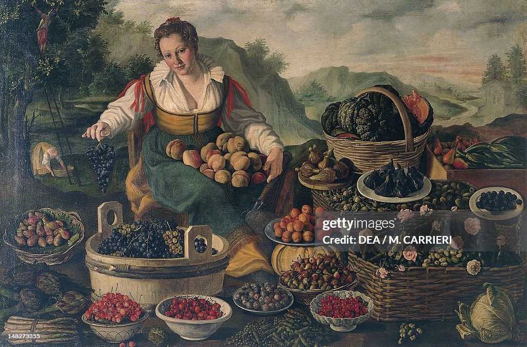 The greengrocer by Vincenzo Campi , oil on canvas, 145x215 cm ...