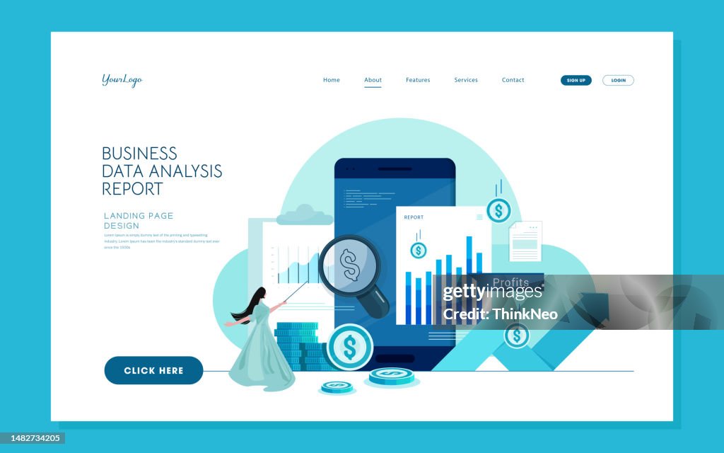 Mobile Investition (Roboterberater, Fin-Tech-Apps) Vektor-Banner