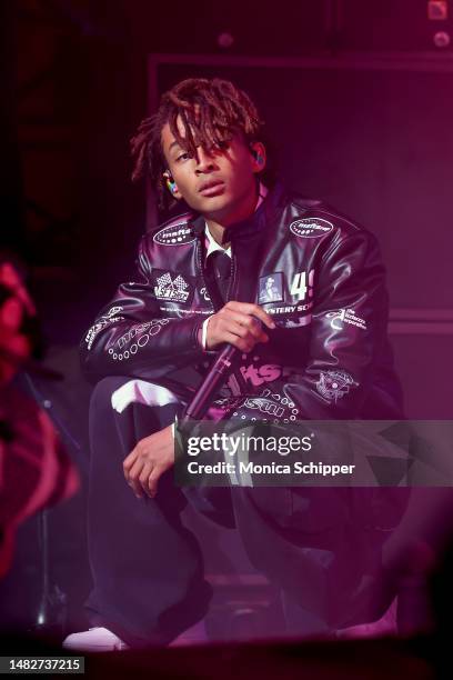 Jaden Smith perform with WILLOW at the Mojave Tent during the 2023 Coachella Valley Music and Arts Festival on April 16, 2023 in Indio, California.