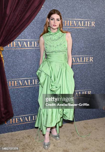 Lucy Boynton attends the Los Angeles Special Screening of Searchlight Pictures' "Chevalier" at El Capitan Theatre on April 16, 2023 in Los Angeles,...