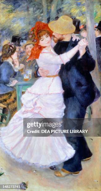 Dance at Bougival, 1882-1883, by Pierre-Auguste Renoir , oil on canvas, 182x98 cm. ; Boston, Museum Of Fine Arts.