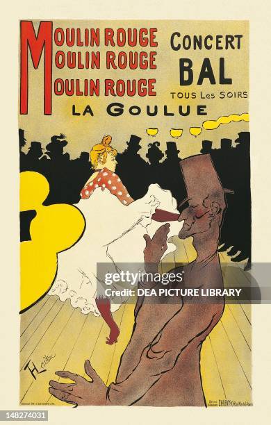 Poster for the Moulin Rouge by Henri de Toulouse Lautrec . ; Albi, Musée Toulouse-Lautrec.