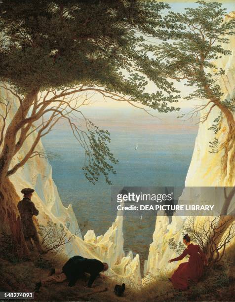 White Cliffs of Ruegen, by Caspar David Friedrich . ; Winterthur, Museum Oskar Reinhart Am Stadtgarten .