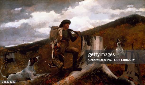 Huntsman and dogs by Winslow Homer . ; Philadelphia, Philadelphia Museum Of Art.