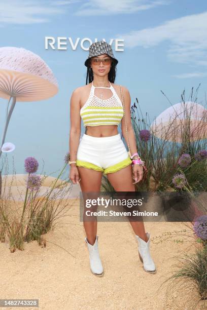 Draya Michelle attends 2023 REVOLVE Festival on April 16, 2023 in Thermal, California.