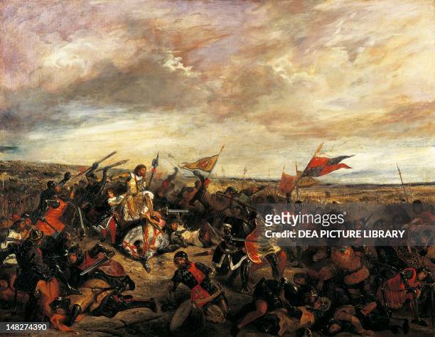The Battle of Poitiers, by Eugene Delacroix . ; Paris, Musée Du Louvre.