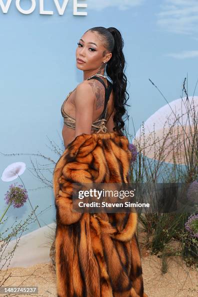Coi Leray attends 2023 REVOLVE Festival on April 16, 2023 in Thermal