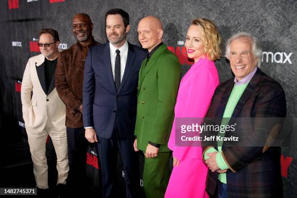 Stephen Root, Robert Wisdom, Bill Hader, Anthony Carrigan, Sarah Goldberg, and Henry Winkler attend HBO's "Barry" Season 4 Premiere at Hollywood...