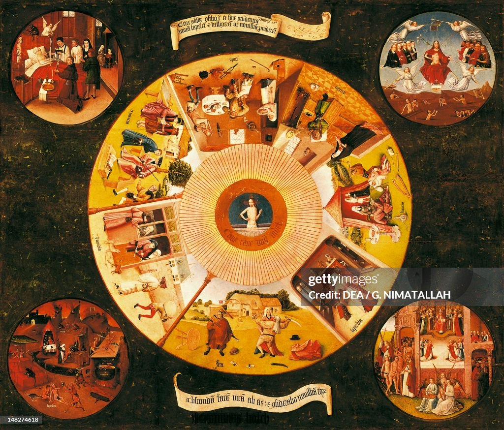 The Seven Deadly Sins, by Hieronymus Bosch (ca 1450-1516). (Photo by DeAgostini/Getty Images)