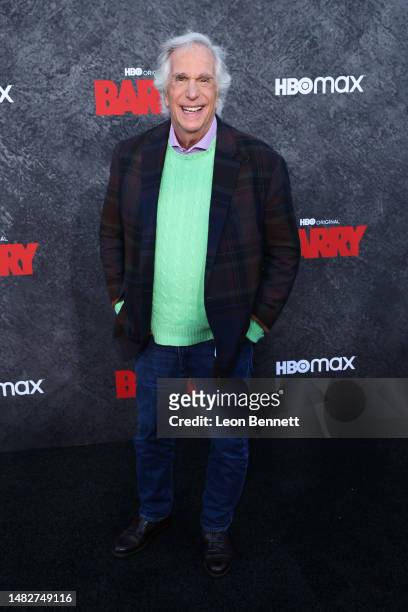 Henry Winkler attends Los Angeles Season 4 premiere of HBO original series "BARRY" at Hollywood Forever on April 16, 2023 in Hollywood, California.