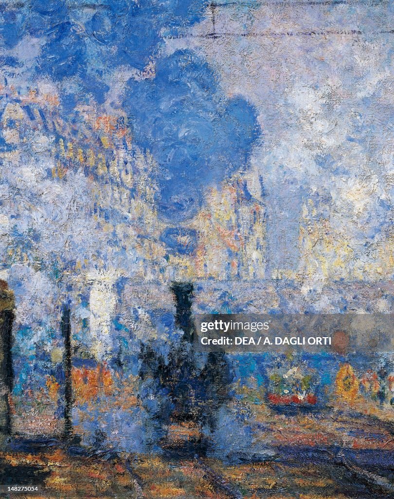 Saint Lazare Station, 1877, by Claude Monet (1840-1926), oil on canvas, 75.5x104 cm. (Photo by DeAgostini/Getty Images)