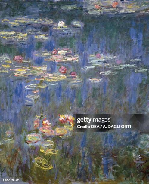 Water Lilies by Claude Monet , detail. ; Paris, Musée National De L'Orangerie .