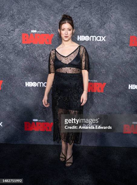 Jessy Hodges attends the Los Angeles Season 4 Premiere of the HBO Original Series "BARRY" at Hollywood Forever on April 16, 2023 in Hollywood,...