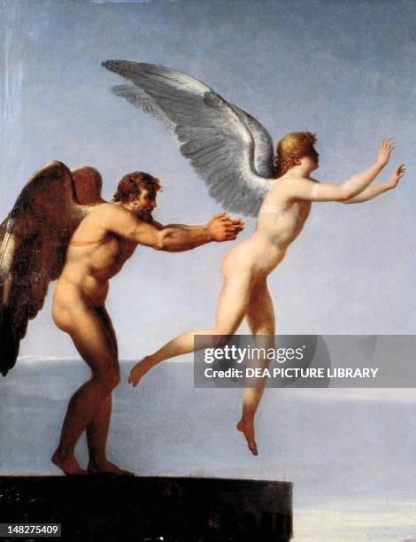 Daedalus and Icarus by Charles Paul Landon , oil on canvas. ; Alençon, Musée Des Beaux-Arts Et De La Dentelle .