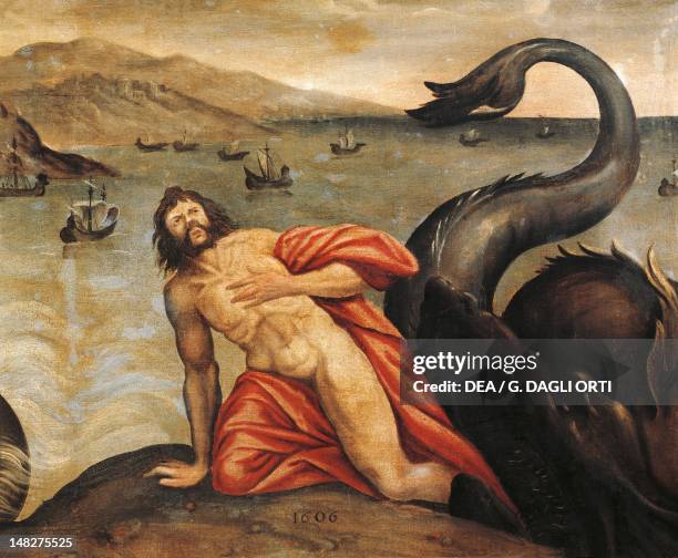 Jonah and the Whale, 1606. France, 17th century. ; Rheims, Musée Des Beaux-Arts.