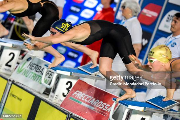 Simona Quadarella of Circolo Canottieri Aniene competes in the 800m. Freestyle women during the Italian Swimming Championships at Stadio del Nuoto....