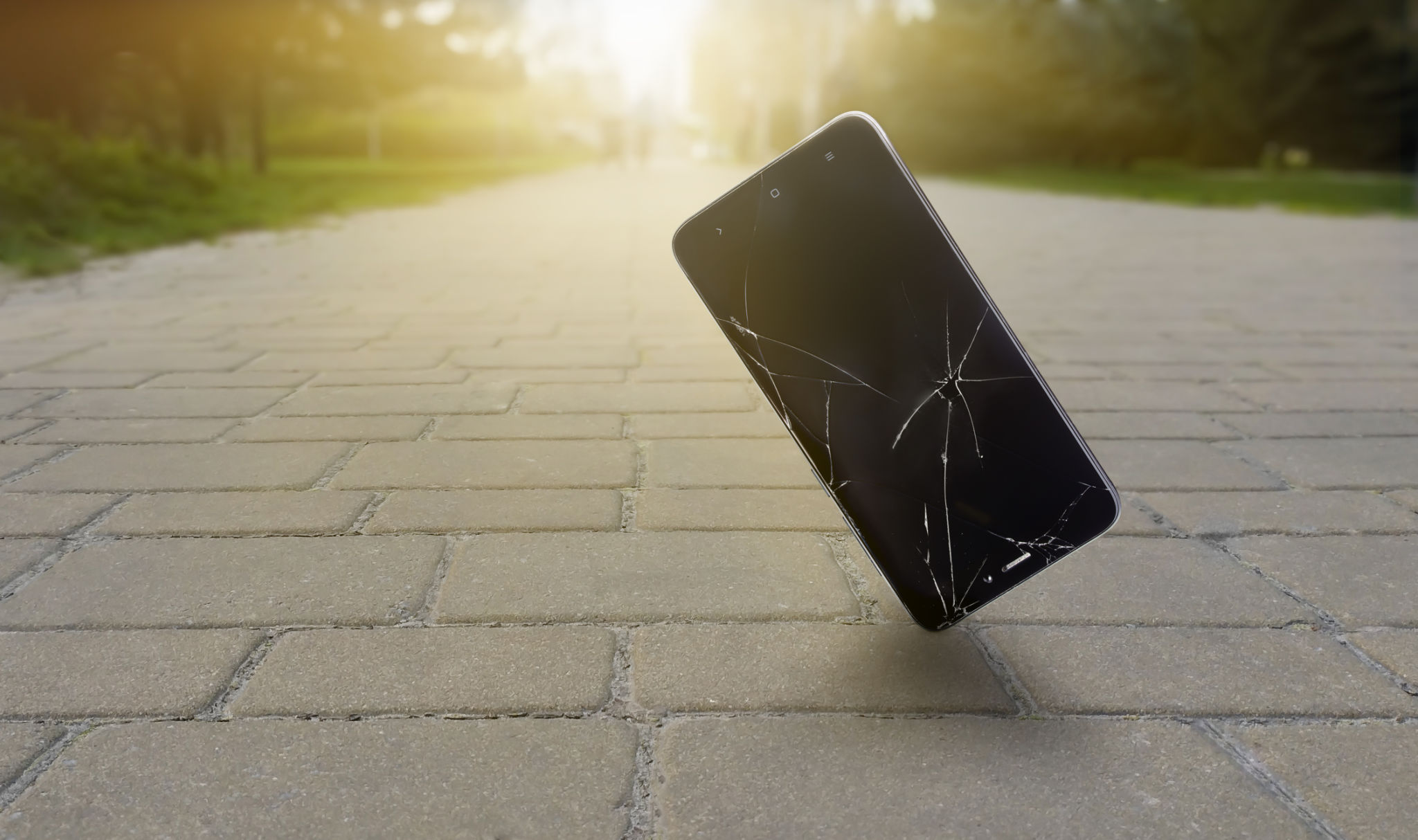 cracked phone screen