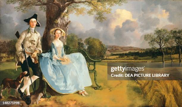 Robert Andrews and his wife, by Thomas Gainsborough . ; London, National Gallery.
