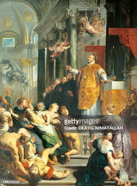 Miracle of St Ignatius of Loyola, 1618-19, by Peter Paul Rubens , oil on canvas. ; Vienna, Kunsthistorisches Museum .