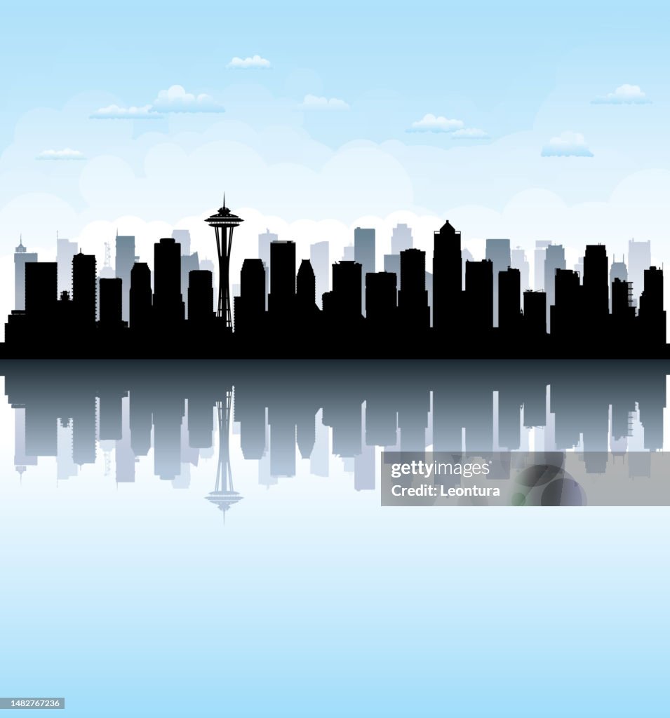 Seattle Skyline Silhouette