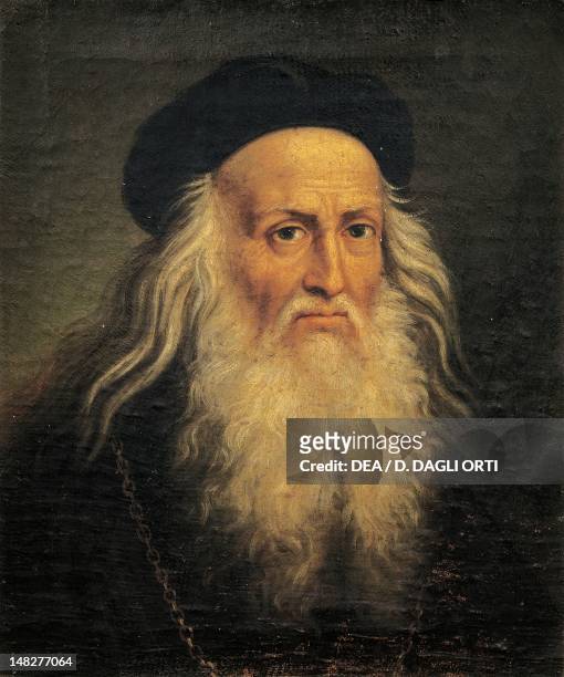 Portrait of Leonardo da Vinci, by Lattanzio Querena . ; Padova, Musei Civici Eremitani, Museo D'Arte Medievale E Moderna .