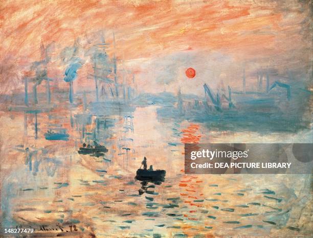 Impression, sunrise by Claude Monet . ; Paris, Musée Marmottan Monet .
