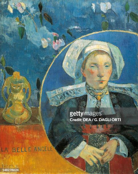 The beautiful Angele Satre, the innkeeper at Pont-Aven by Paul Gauguin . ; Paris, Musée D'Orsay .