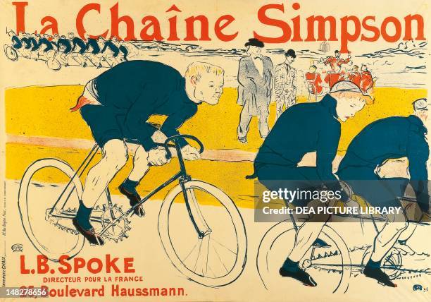Poster for Catene Simpson by Henri de Toulouse Lautrec , lithograph. ; Albi, Musée Toulouse-Lautrec.