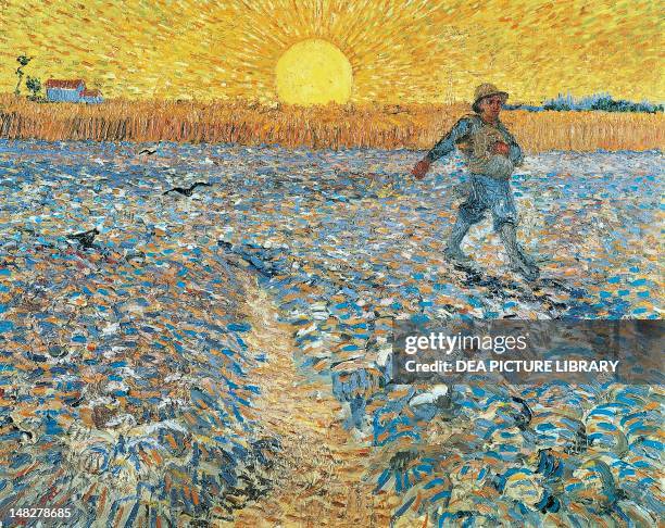 The sower by Vincent van Gogh . ; Otterlo, Rijksmuseum Kroller-Muller.
