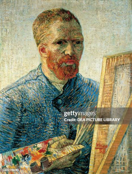 Self Portrait by Vincent van Gogh , oil on canvas, 65x50 cm. ; Amsterdam, Van Gogh Museum.