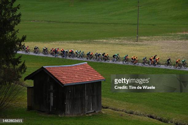 General view of the peloton competing during the 46th Tour of the Alps 2023, Stage 1 a 127.5km stage from Rattenberg to Alpbach 984m on April 17,...